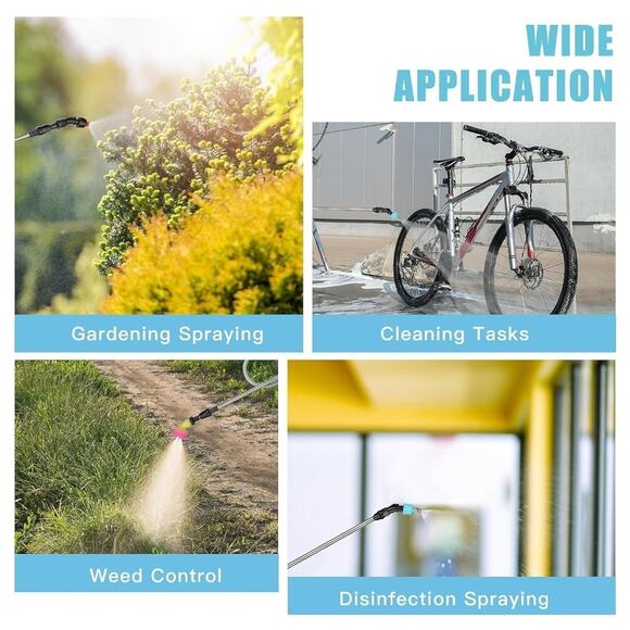 Electric Backpack Garden Sprayer 4 Gallon Battery Pump Lawn Yard Plant Weed - Picture 7 of 7